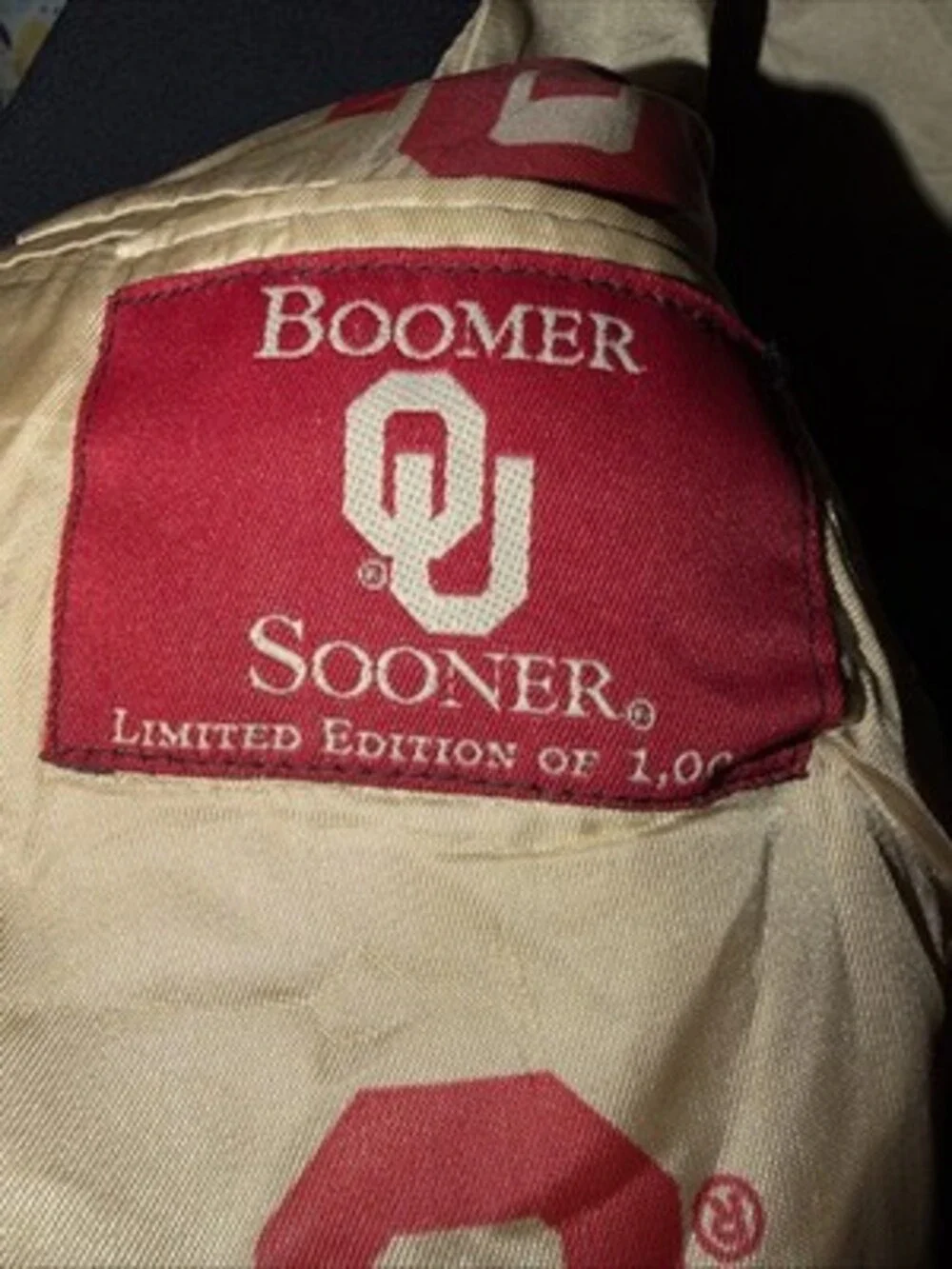 Vintage OU Boomer Sooner Limited Edition To 1000 Blazer Large (1 Button Off)